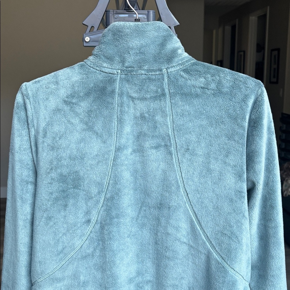 Athleta Karma Recover Stretch Full Zip Sage/Gray Jacket for Women (Medium) - Picture 5 of 9